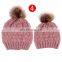 MY Miyar Mother Baby Daughter Son Beanie Knitted Hat Custom Winter Beanie Hats Warm Knit Wool Winter Hat