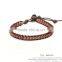 Latest men circle beads single bracelet men leather design bracelet XE09-0103