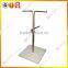 2 tiers and 4-hooks bag display rack