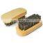 Small Shoe Cleaning Brush Wooden Shoe Brush Set Pig Hair Travel Small Easy To Carry Cleaner