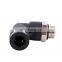 Pneumatic Air PL Plastic Brass Pneumatic one touch in Fittings Male elbow connect