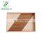 Hot sale Rectangle food tray European solid wood splicing tray