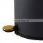 Indoor gold Household 3L dustbin steel wholesale round strong pedal stainless steel dustbin suppliers kitchen dustbin