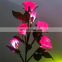 Morden Outdoor Waterproof IP44 Portable Garden New Style 3 Heads luminous Rose Flower Shaped Light Decoration