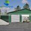 Prefab expandable green color steel structure car garage
