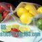 Quart Waterproof double color zipper bags food freezer bags, resealable double track k bag for food storage pac ba