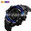 SKMEI 1180 Men 3D Pedometer Heart Rate Monitor Calories Counter Wristwatch Digital Display Watch Outdoor Sports Watches