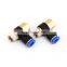 SNS SPHF Series Pneumatic 90 Degree Elbow Male-Female Thread Push To Connect Pipe Fittings Quick Tube Joints