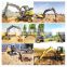 HENGWANG HWL80-1 8 ton china machinery excavator wheel excavator with breaker hammer