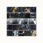 Polished Black gold marble mosaic floor tiles 24x24