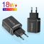Hot sell 18W USB Fast Charger EU US Wall Charger Mobile charging Accessories QC 3.0 Wall Fast Chargers