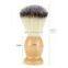 Wholesale Private Label  Wooden Eco Soft Synthetic Hair Travel Small Shaving Brush For Shave