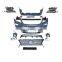 MAICTOP auto body kit car bumper grille 3 lens headlight for lx570 2008-2012 upgrade to 2013-2015 kits