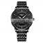 NIBOSI 2525 Simple Design Fashion Business Stainless Steel Waterproof Chronograph Quartz Watch for Men