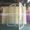Popular design rustic style arch top doors aluminum windproof casement door