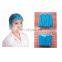 2020 hot sale Disposable PP Non woven strip clip cap bouffant head cover Hair Net surgical doctor hat Round mob cap