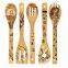 Bamboo utensil set With customized logo bamboo wooden Kitchen Utensils Cookware Set