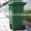Outdoor 120L Garbage bin green recycle plastic trash bin wheeled trash can