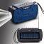 Portable 800mAh Solar Panel Charging Music Box Player TF FM Radio with Flashlight Blue Tooth Solar BT Speaker