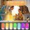 RGB Sunrise Alarm Clock Wake Up Light with LED Sunrise Colorful Bedside Lamp Sunset Night Light Natural lights