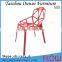 modern design aluminum metal structure dining chair