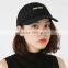 Custom 100% Cotton Flat Embroidery Logo Baseball Cap