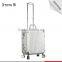 360 degreer rolling wheel luggage case, aluminum trolley luggage Upright Suitcase Set