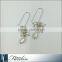 Wholesale silver accessories freshwater pearl earring hook
