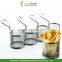 Mini Chrome Chip Fryer Serving Food Presentation Basket by Kitchen Stars