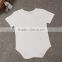 high quality 100% cotton cute baby bodysuit white baby romper toddlers romper suit