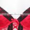 red black flower lace transparent sexy lingerie,sexy red mature lingerwear nightwear