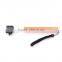 Colorful wireless self camera monopod selfie stick with custom logo for ios and android