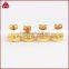 Fashion Small Fancy Gold Plated Button Abalone shell Stud Earrings