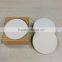 Absorbent white blank matt ceramic coaster with cork back