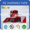China price for warning barrier PE adhesive tape