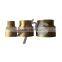 brass male female straight extension pipe fitting