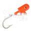 CHLP69 china factory bass fishing bait lead head jig hook with hole