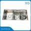 Double Drainer Double Bowl Kitchen Sink/Kitchen Utensils Stainless Steel Sink Double Bowl With Tray Drain Board