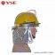 Professional fireman fire safety light