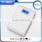 Promotional dual usb 10400mah power bank with lcd display