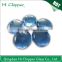 Ocean blue diamond shape fire pit glass gem stone