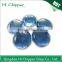 Ocean blue diamond shape fire pit glass gem stone