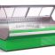 Big Supermarket Curved Glass Sliding Door Deli Refrigerator