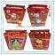China Supplier Custom Red Popular Christmas Paper Bag Screen Printing