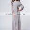 Islamic Clothing Modern Muslim Dress Sequin Sleeves Hem for Ladies