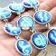 Lucky Bangle Space 12 Stly Series Metal Glass Gemstone Cuff Bracelet