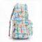 2015 Fashion Latest Stock Wholesale Canvas High School Backpack