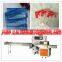 Refreshing towel flow wrapping machine