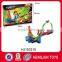super plastic eco-friendly track car pullback orbit car toy EN71