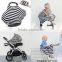 2016 High Quality Baby Boy Used Super Soft Personalized Grey Stripe Baby Car Seat Blanket